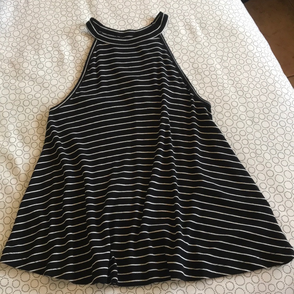 Striped racerback tank top